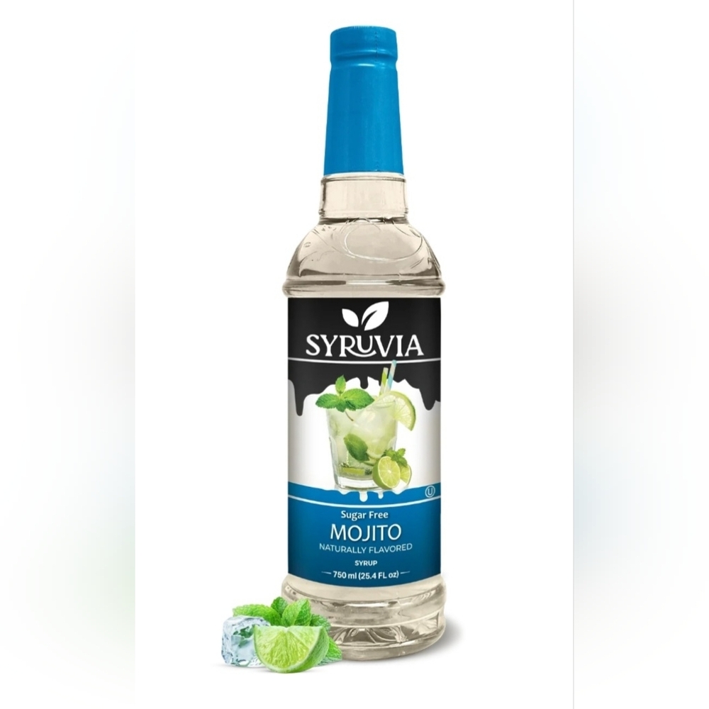 Syruvia Sugar Free 25.4 FL Oz Mojito Mix Syrup Zero Just Add Rum